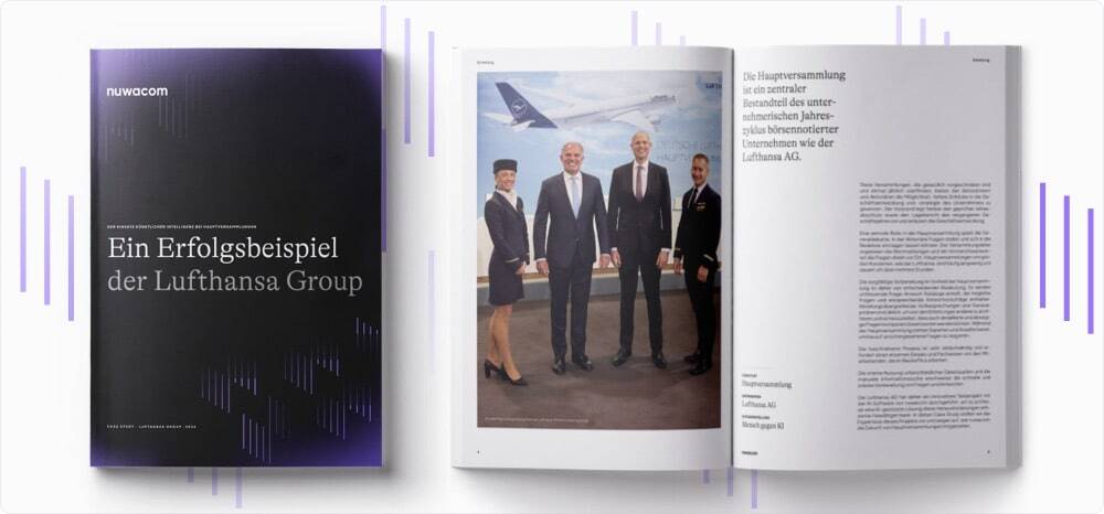 Laden Sie unsere Case Study zum Einsatz von nuwacom bei der Lufthansa-Hauptversammlung herunter
