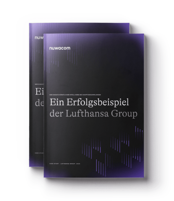 Case Study: nuwacom bei der Hauptversammlung der Lufthansa  